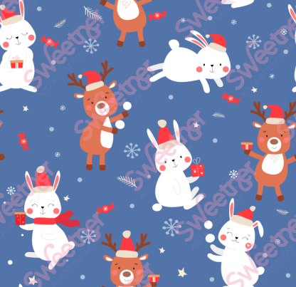 Christmas - Reindeer & Bunnies