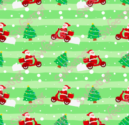 Christmas - Santa on Scooter